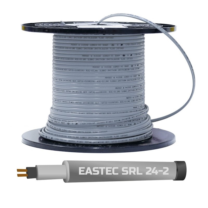 Саморегулирующийся греющий кабель без оплетки EASTEC SRL 24-2 M=24W