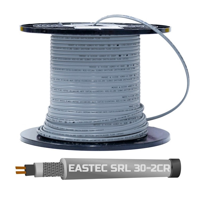Саморегулирующийся греющий кабель в оплетке EASTEC SRL 30-2 CR, M=30W