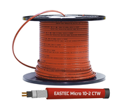Саморегулирующийся греющий кабель c пищевой оболочкой в оплетке EASTEC MICRO 10-CTW, SRL 10-2CR, M=10W